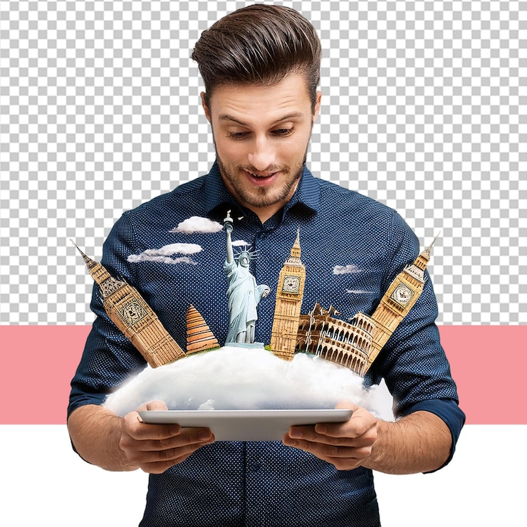 PSD el turismo png ilustración