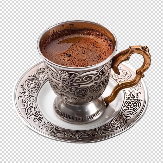 PSD turkish coffee isolated on transparent background