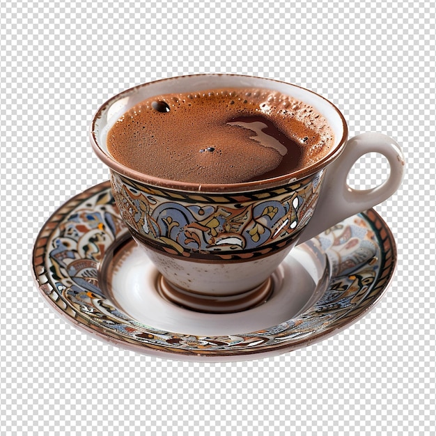 PSD turkish coffee isolated on transparent background