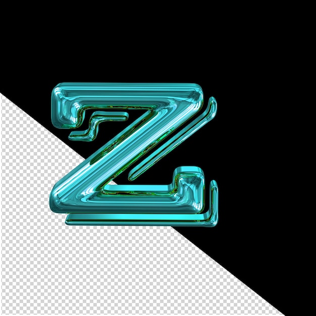 Turquesa símbolo letra z