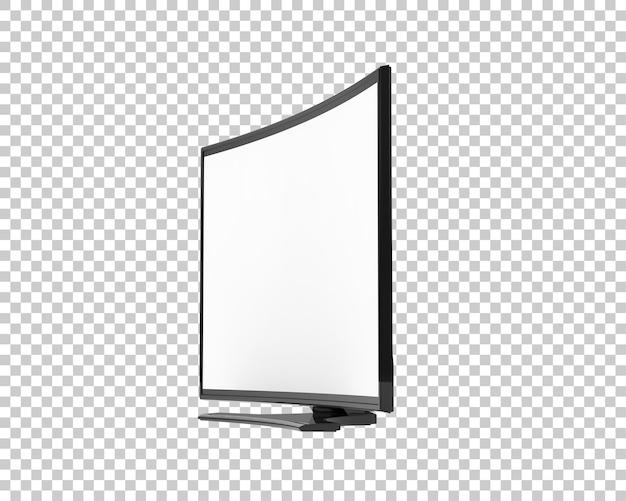 Tv moderna isolada em fundo transparente ilustração de renderização 3d