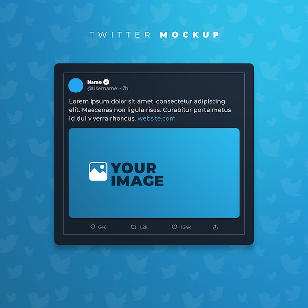 Tweet realistico Mockup