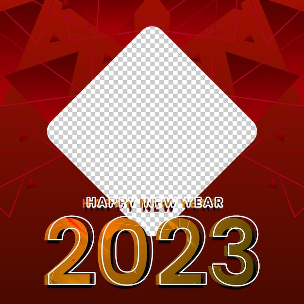 Twibbon 2023 fundo vermelho