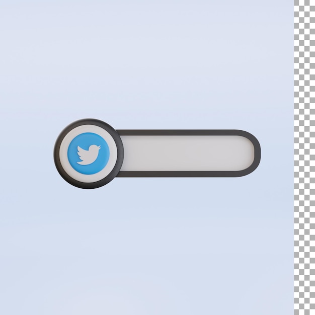 PSD twitter, bandera, 3d, icono