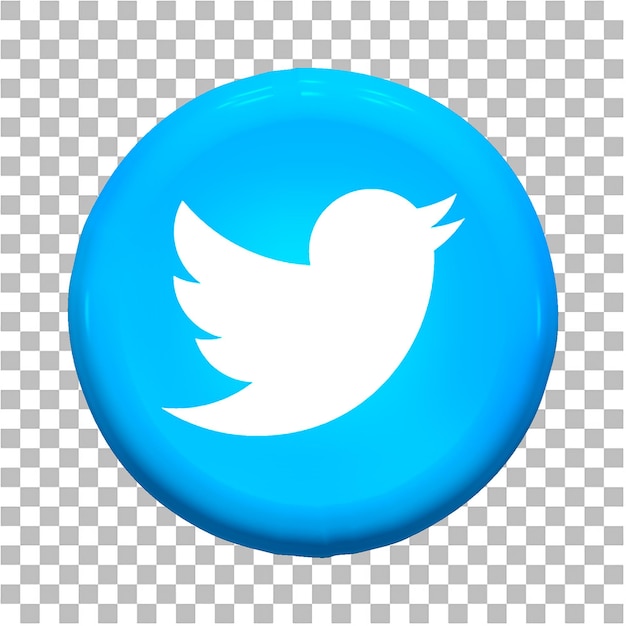 Twitter icono 3d