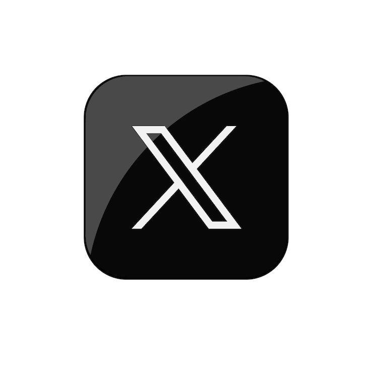 PSD twitter nuovo logo x icona