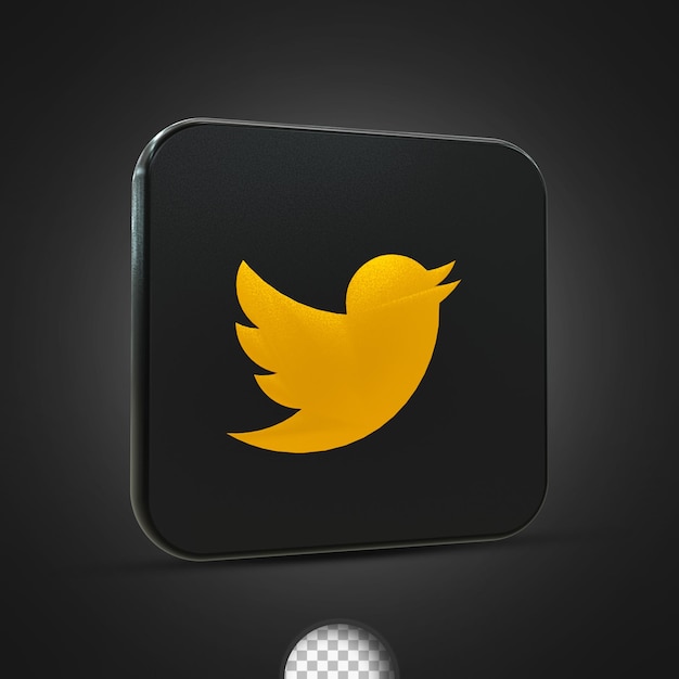 Twitter schwarz-weiß glänzendes logo und social media icon design