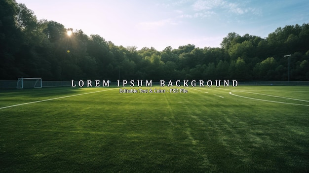 Typischer Fußball auf der Freistoßmarkierungslinie im Freien auf dem Stadionfeld Traditionell