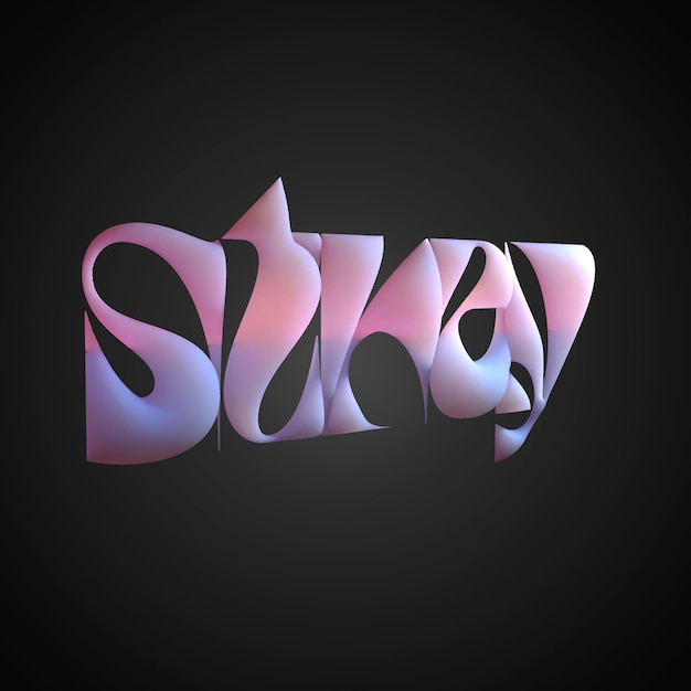 Typografie-Rendering in 3D mit hoher Auflösung