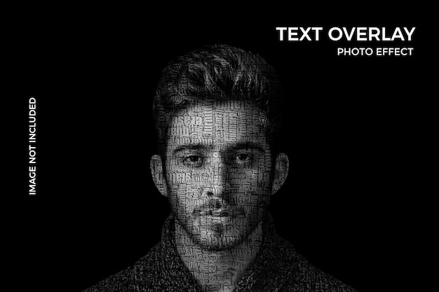 Typografie text-overlay-portrait-fotoeffekt