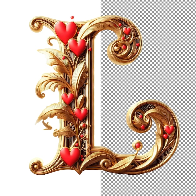 Typographie Dimensionnelle Lettres 3d Isolées Sur Fond Png