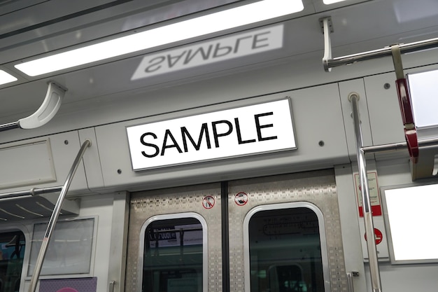 U-Bahn-Szenerie und Werbe-Mockup