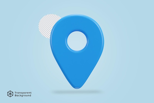 ubicación mapa pin gps puntero marcadores icono realista 3d