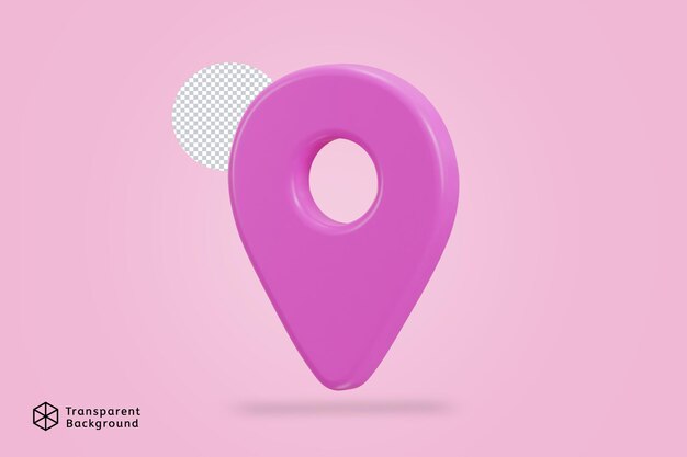 ubicación mapa pin gps puntero marcadores icono realista 3d