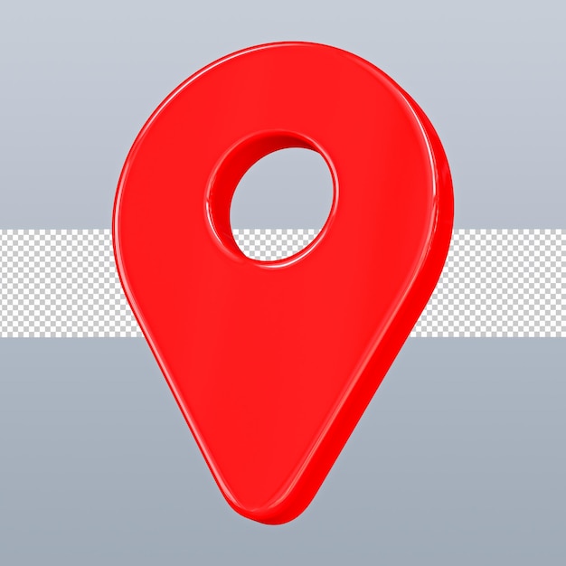 Ubicación pin 3d icono