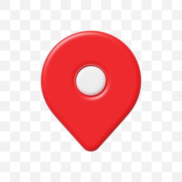 ubicación, pin, mapa, icono, 3d