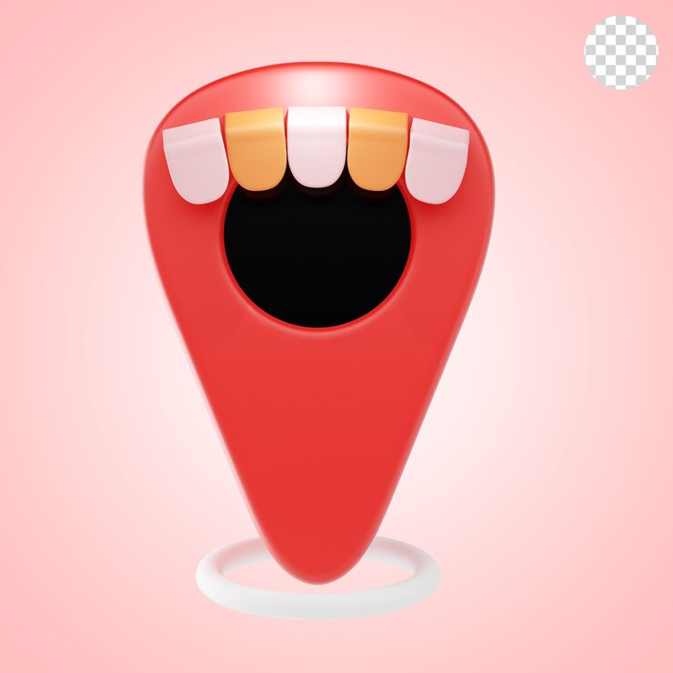 PSD ubicación de la tienda icono 3d e ilustración