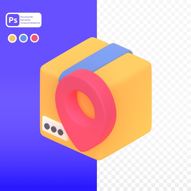 ubicar en 3d renderizado para presentación web de activos gráficos u otros