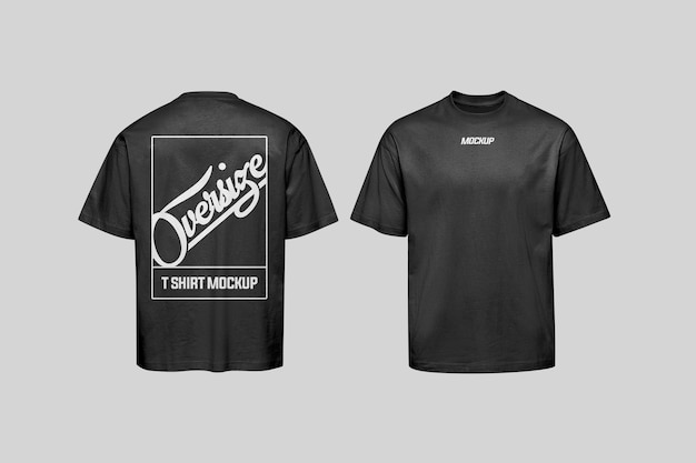 Übergroßes T-Shirt-Mockup