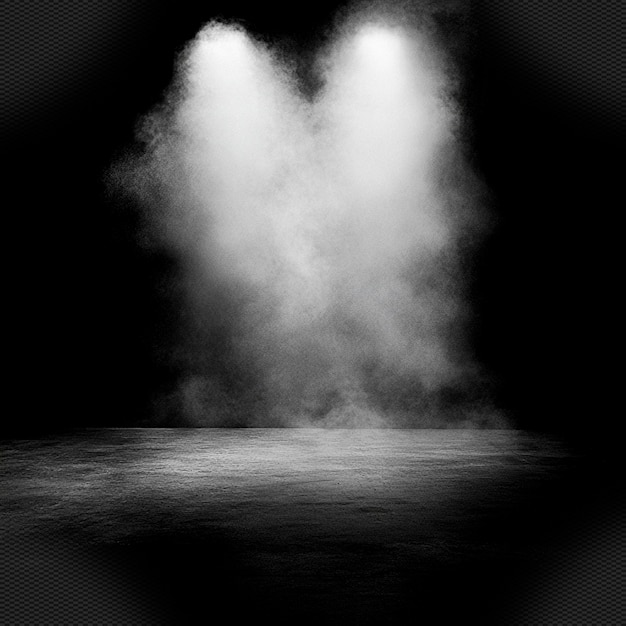 Überlagerungseffekt des Spotlights mit Rauchstrahlen