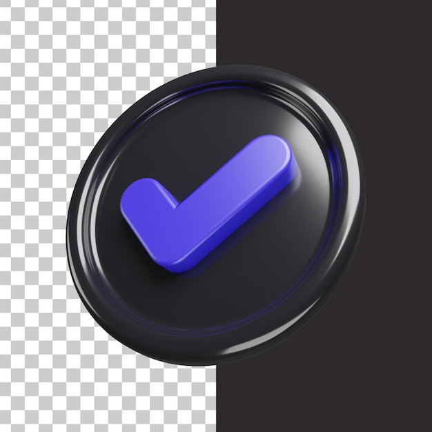 Überprüfen Sie das Symbol 3D