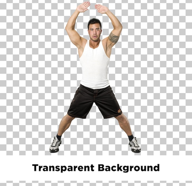 Übungsmann mit weißem Tanktop