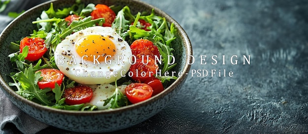 Üppiger Eier-Salat mit Kirschtomaten und Rucola