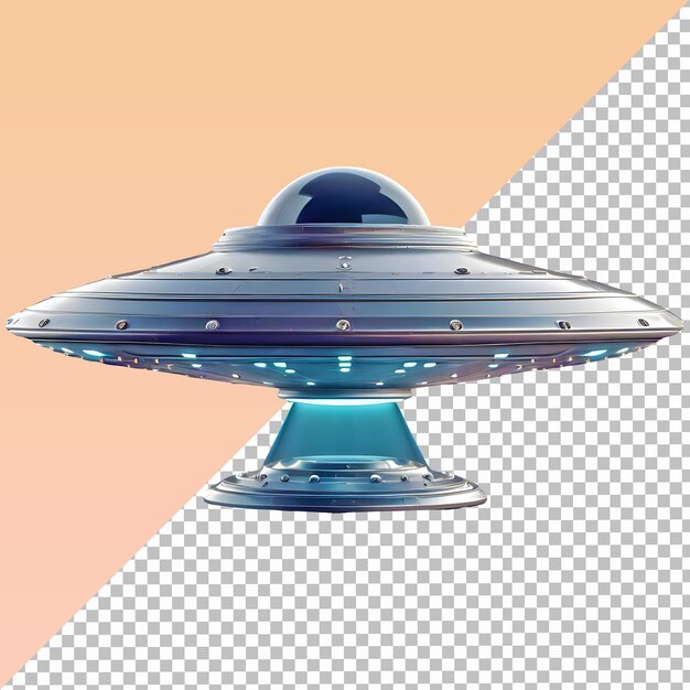 PSD ufo isolado em fundo transparente