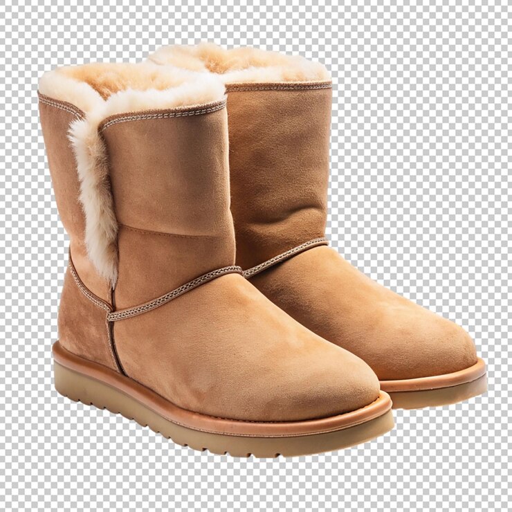 PSD ugg en un fondo transparente