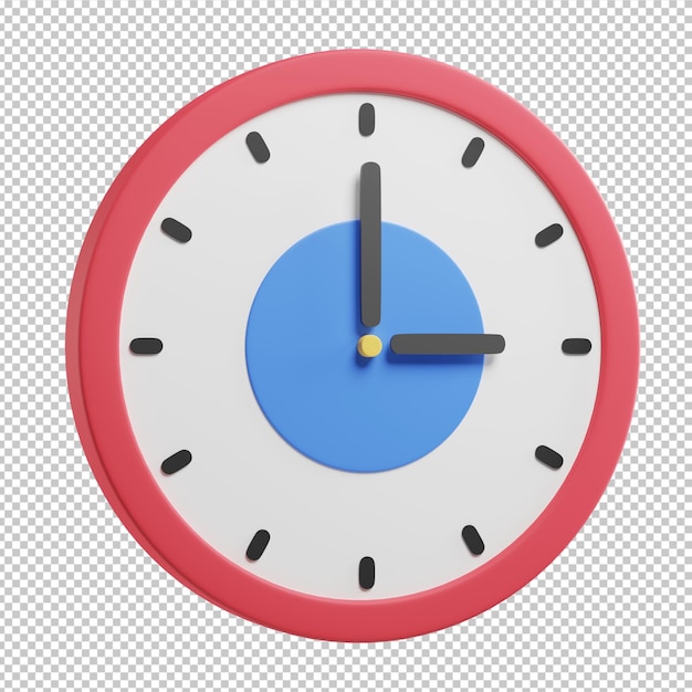 Uhr 3D-Darstellung