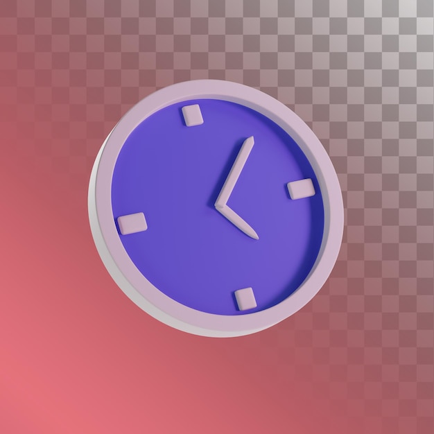 Uhr 3D-Illustration