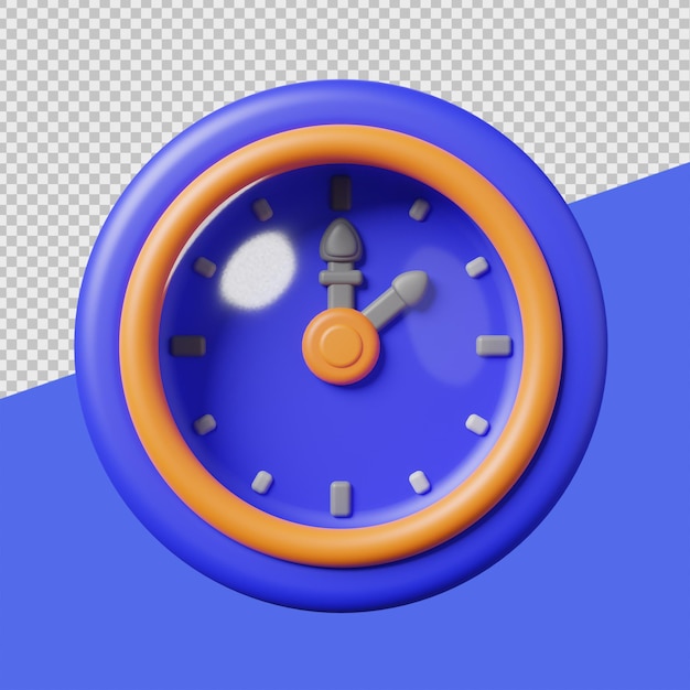 Uhr 3D-Silvester-Ave-Illustrationen