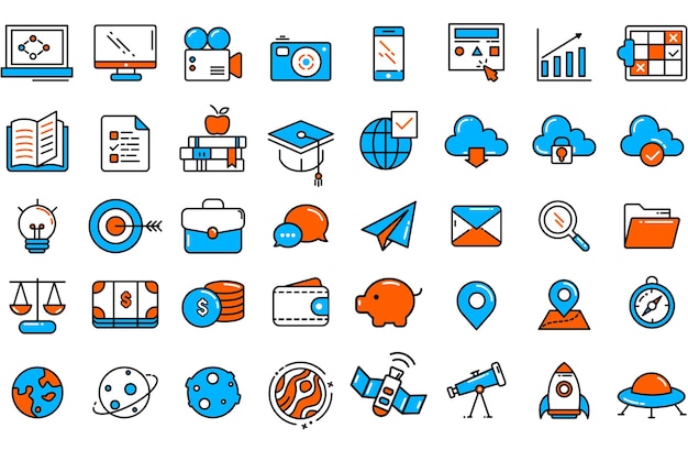 PSD ui_icons_collection_flat_classical