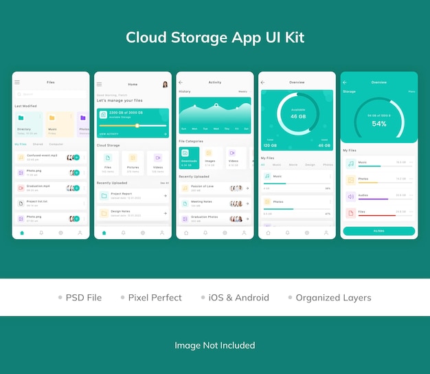 UI-Kit der Cloud Storage-App