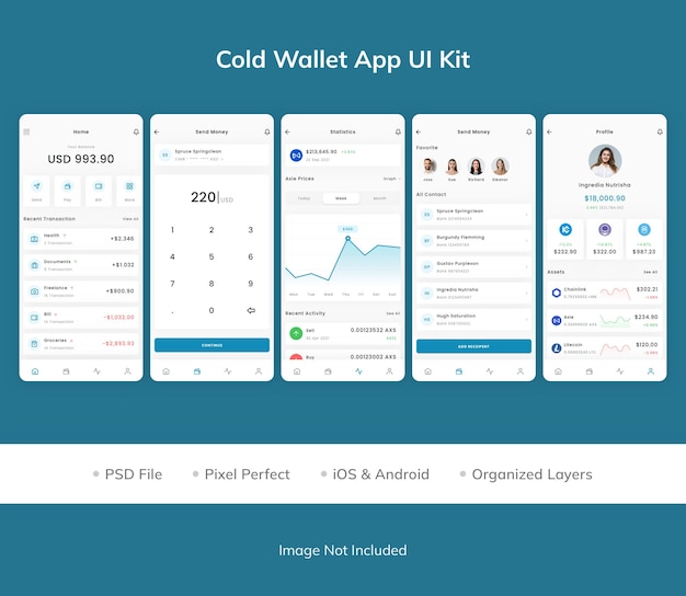 UI-Kit der Cold Wallet-App