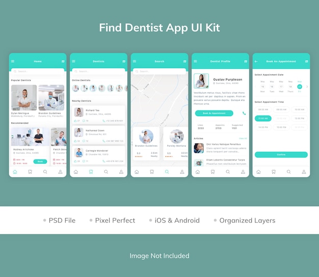 UI-Kit der Zahnarzt-App finden