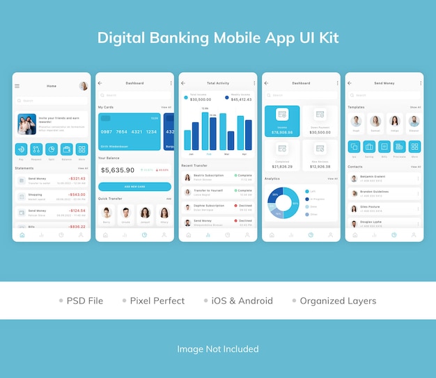 Ui-kit für die digital banking mobile app