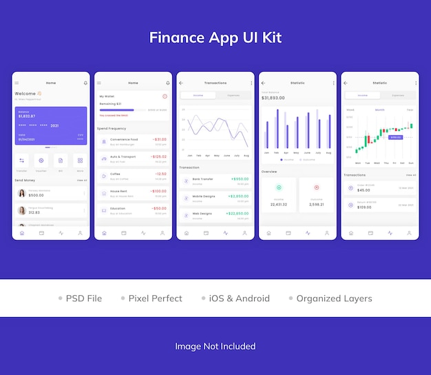 UI-Kit für die Finanz-App