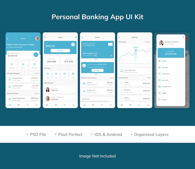 UI-Kit für die persönliche Banking-App