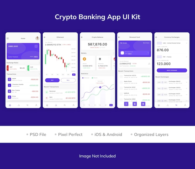 Ui-kit für krypto-banking-apps