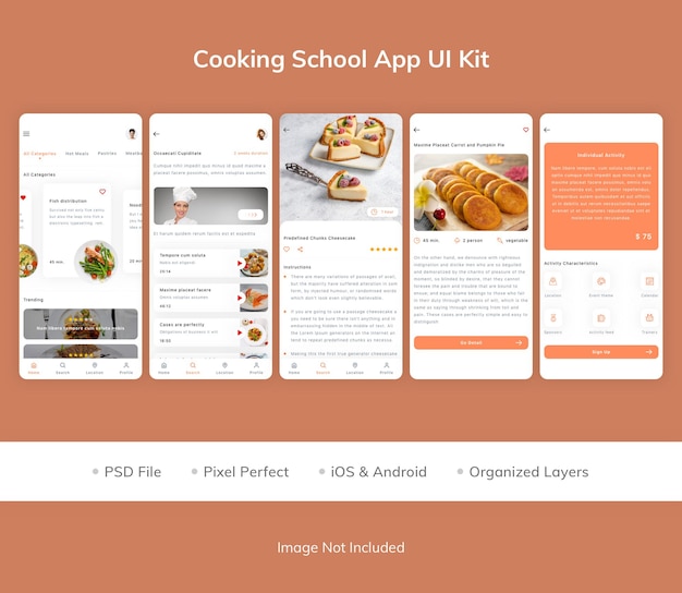 UI-Kit-Paket für die Kochschule-App