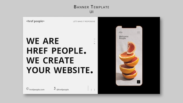 PSD ui ux banner-designvorlage