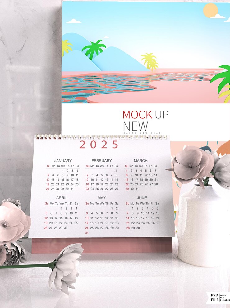 PSD última maqueta de calendario