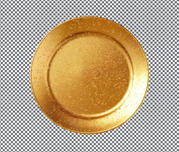 Ultime placche d'oro isolate su uno sfondo trasparente