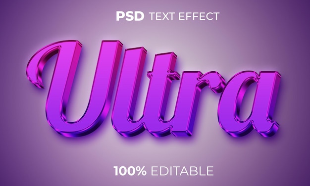 Ultra 3D-Text-Stil-Effekt
