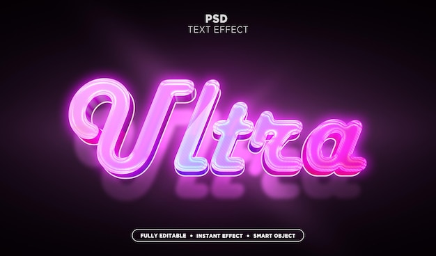 Ultravioletter Textstileffekt
