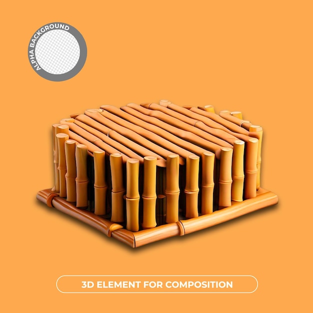 PSD um anúncio de um produto chamado elemento para composição.