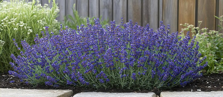 PSD um arbusto exuberante de lavanda