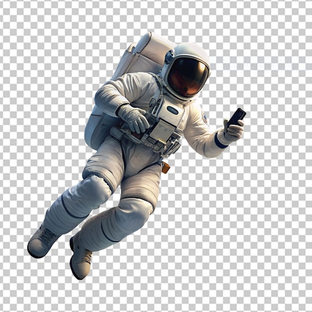 PSD um astronauta em fundo transparente psd