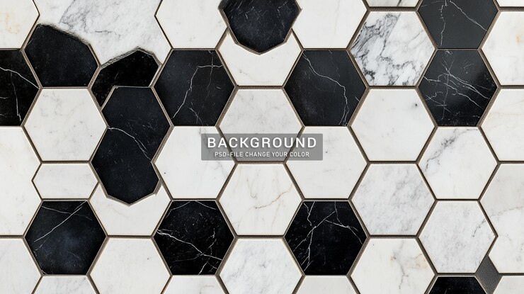 PSD um azulejos branco com azulejos pretos e brancos que diz "de volta ao futuro"